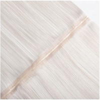 Extensions de cheveux invisibles en PU, 100 % cheveux humains, double trame, double trou, style russe