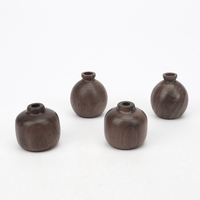 Diffuseur d'huiles aromatiques en bois de noyer noir écologique, mini vase, pot-pourri d'encens chinois, décoration pour la maison et le bureau