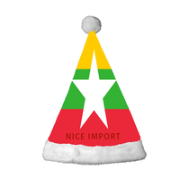 Meistverkaufte Mongolei-Flagge Weihnachtsmützen Komfortable Plüsch-Weihnachtsmützen für Erwachsene Neujahrs-Festliche Party-Kopfbedeckung