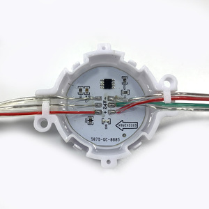 Panneau d'affichage à injection transparent étanche RGB Flash DC12V <span class=keywords><strong>Petit</strong></span> affichage électronique <span class=keywords><strong>Pixel</strong></span> Lighting Round RGB Module Leds Balls - Product Image 4