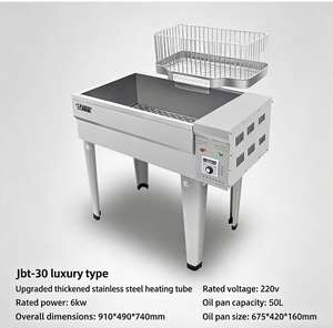 Freidora Eléctrica Comercial Ou Rui Te de Gran Capacidad, Cilindro Único, Temperatura Constante, para Brochetas, Pollo, Clavículas y Patatas - Product Image 1