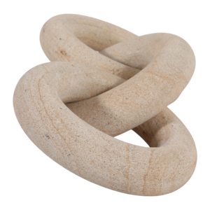 Scultura in Arenaria a Catena per Decorazione Casa, Ufficio, Soggiorno - Oggetto Decorativo in Pietra per Scaffale e Tavolino da Caffè - Product Image 3