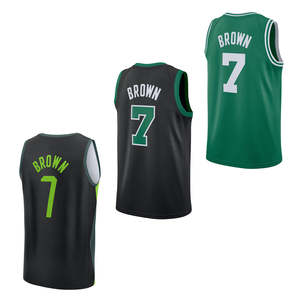 Kaus basket pria Boston #11 Payton Pritchard Jersey bordir kemeja seragam jahit kota dewasa ukuran Plus - Product Image 4