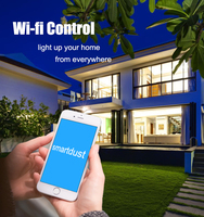 Interrupteur tactile Wi-Fi 3 voies Smartdust US AU Standard, commande vocale via application Alexa Tuya, automatisation de la maison intelligente