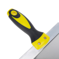 Fabricant d'outils à main d'usine Couteau à mastic spatule en acier inoxydable réutilisable et durable avec manche bicolore