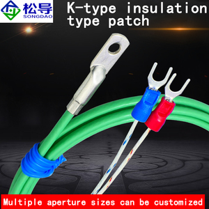 K-loại cặp nhiệt điện không thấm nước vá cặp nhiệt điện Báo Chí lạnh mũi thăm dò cảm biến nhiệt độ lỗ tròn đo nhiệt độ - Product Image 3