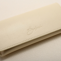 Étui à lunettes portable haut de gamme en cuir PU semi-rigide, anti-pression, unisexe, avec logo personnalisé, vente en gros d'usine, haute qualité