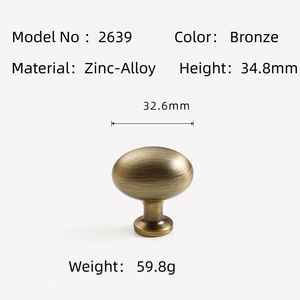 Light Luxury Yellow Bronze Zinc Alloy Strip Shape Wardrobe Handle Cabinet Door <strong>Drawer</strong> Dresser French <strong>Antique</strong> <strong>Style</strong> Single Hole - Product Image 2