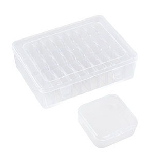 Caja de Almacenamiento de Plástico Transparente con 30 Compartimentos, Organizador Multiusos para Clasificar Piezas, para Manualidades y Oficina - Product Image 2