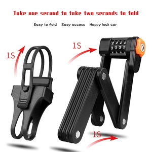 <span class=keywords><strong>Candado</strong></span> de Acero para <span class=keywords><strong>Bicicleta</strong></span>, Antirrobo, Plegable, para <span class=keywords><strong>Bicicleta</strong></span> de Montaña, Carretera, con Contraseña, Alta Seguridad, para Scooter Eléctrico - Product Image 6