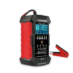 KONNWEI เครื่องชาร์จ<span class=keywords><strong>แบ</strong></span><span class=keywords><strong>ต</strong></span>เตอรี่รถยน<span class=keywords><strong>ต</strong></span>์ขนาดกะทัดรัด RC-10 12V/10A 24V/5A พร้อมจอ LCD - Product Image 1