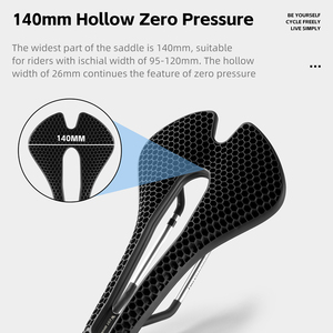 WEST BIKING <span class=keywords><strong>Selle</strong></span> de vélo en TPE alvéolé respirante, coussin creux, siège de vélo absorbant les chocs, <span class=keywords><strong>selle</strong></span> confortable pour le cyclisme sur route et <span class=keywords><strong>VTT</strong></span> - Product Image 4