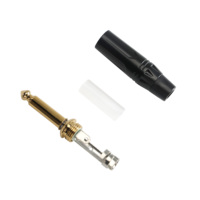 Bonne qualité Nickel Gold 1/4 6.35mm Audio muet silencieux Mono TS guitare prise connecteur Jack