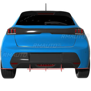 Car Rear Bumper <strong>Spoiler</strong> Lip Diffuser Modification Part For <strong>Peugeot</strong> <strong>208</strong> GT 2019-2021 Bumper Guard Protector Cover Car Accessories - Product Image 3