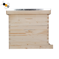 Ensemble complet de 10 ruches en bois Langstroth, kit de démarrage pour apiculteurs, ruche complète à 2 niveaux Langstroth pour les fermes apicoles