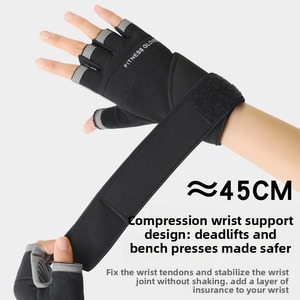 Half-finger Lightweight Sports Gloves Summer Breathable Wear-Resistant Non-Slip <b>Barbell</b> Equipment Weightlifting Fitness Extended - Product Image 4