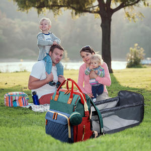 Mama- und Babytasche, doppelseitig tragbar, multifunktional, großes Fassungsvermögen, Oxford-Stoff, wasserdicht - Product Image 6