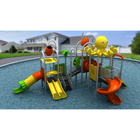 Ensemble de parc toboggan aquatique vibrant pour enfants jeu en plein air amusant exercice d'apprentissage et aventure amusante