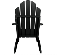 Chaise Adirondack en WPC imperméable pour l'extérieur, patio, jardin, bord de piscine, ensemble de sièges de détente