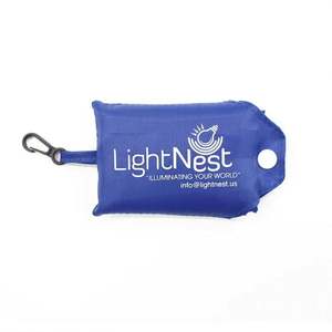 High Quality Eco Friendly Tote Bag 190t 210d Custom Polyester Reusable Grocery <b>Folding</b> Shopping Bag With Hook - Product Image 2