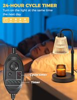 Duftlampe mit Timer und Dimmer, Höhenverstellbar, Muttertagsgeschenk, Elektrischer Wachswärmer Vintage Wohndekor
