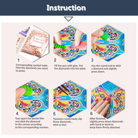 R-DP007 personnalisé 3D métal perceuse Animal diamant peinture Kit décor à la maison mur Art peintures imprimé Type