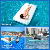 Plate-forme de quai gonflable 8 pieds 10 pieds 12 pieds radeau flottant quai flottant gonflable ponton flottant en pvc quai gonflable commercial