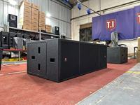 Système audio T.I Pro Audio 2 voies, double haut-parleur 12 pouces Pro-212, enceinte rigide, son puissant, étanche, contreplaqué de bouleau, 1200W