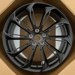 Jantes forgées Turbine de 18, 19 et 20 pouces 5x114.<span class=keywords><strong>3</strong></span> Noir Mat pour <span class=keywords><strong>Tesla</strong></span> <span class=keywords><strong>Model</strong></span> <span class=keywords><strong>3</strong></span> Highland et <span class=keywords><strong>Model</strong></span> Y Performance – Amélioration des performances - Product Image 1