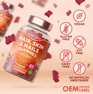 Beauté Gommeux <span class=keywords><strong>Cheveux</strong></span> Peau D'ongle De Pectine Biotine Beauté Vitamines Gommeuses de Marque Privée - Product Image 3