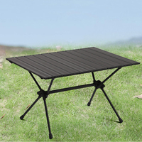 Table de camping ultralégère réglable en hauteur, en aluminium, pliable avec sac de transport, table de camping portable pour la randonnée