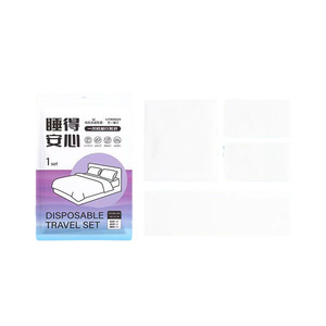 Draps et housses de couette jetables Haier Enjoy - Ensemble portable quatre pièces pour les voyages d'affaires et les déplacements - Literie double - Product Image 5