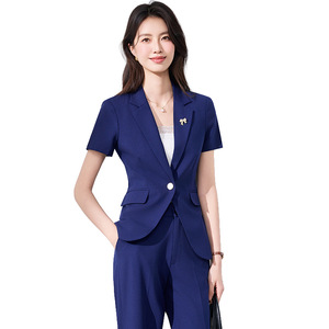 Hotel Uniforms Short Sleeve Suit Set Summer 2026 Lightweight Professional Attire For Daily Work - Product Image 5