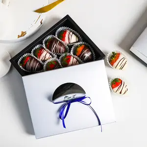Nuevo lujo cubierto de chocolate cajas de embalaje dulce y de cajas de papel con Bélgica diseño