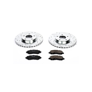 Power Stop 4615A075 D866 POWERSTOP Kit de Frenos Delanteros, Pastillas y Disco de Freno, Sistema de Frenos K3032 para Mitsubishi - Product Image 1