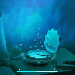 Dekompression <span class=keywords><strong>Dynamic</strong></span> Water Ripple White Noise Lautsprecher Projektor Lampe Shell Vinyl Music <span class=keywords><strong>Player</strong></span> Bunte Umgebungs lampe - Product Image 5