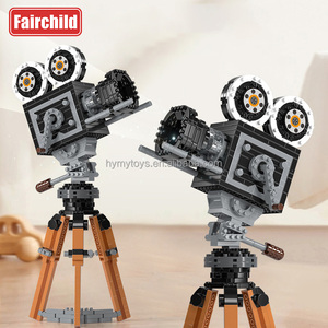 Klassische Retro DIY Baustein Set Micro 3D Kleine Partikel Ziegel Spielzeug Großhandel Klassische Retro Kamera Baustein Sets