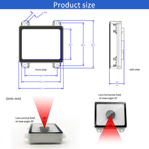 Считыватель штрих-кодов дальнего действия EMT8662C считыватель Qr-кодов Встроенный сканер RS232 OCR MRZ паспортный сканер - Product Image 6