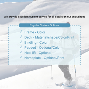 XATP haute qualité OEM CE BSCI PU bâche côté dents de scie système de rotation raquettes <span class=keywords><strong>Ski</strong></span> vente en gros - Product Image 5