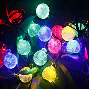 Solar LED burbuja bola de cristal colgante luz impermeable Hada decoración globo cadena <span class=keywords><strong>luces</strong></span> Navidad 70 Led <span class=keywords><strong>manguera</strong></span> No 110V cobre puro - Product Image 6