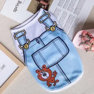 Joyfamily Spring and summer Custom printing Dog vest for Teddy bear Bomei fadou cat and dog clothes