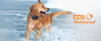 Hunde-Bellhalsband für Große und Mittlere Hunde mit Ton, Vibration, Schock, Wiederaufladbar, IP67 Wasserdicht, Niedriger-Batteriestand-Erinnerung, Automatischer Schlafmodus