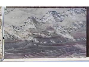 Mesa de centro de ónix púrpura Premium moderna, superficie pulida de venas naturales únicas, resistente al agua, uso interior, decoración de lujo para sala de estar - Product Image 2