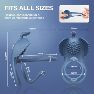 Anillo Vibrador para Retrasar la Eyaculación, Anillo de Retraso para el Pene, Artefacto para Masturbación Masculina, Vibrador para Parejas - Product Image 4