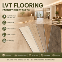 Revêtement de sol en vinyle imperméable, design moderne, auto-adhésif, PVC, carreaux de sol en marbre LVT, carreaux de luxe