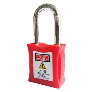 LOTO 25/38/76 mm Cadenas isolés colorés de petite taille, robustes et solides, avec 3 clés, pour isolation de porte extérieure - Product Image 1