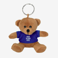 Logo personnalisé Mini Ours en Peluche Porte-clés Cadeau Promotionnel Événement d'Entreprise Jouet Animal en Peluche Doux