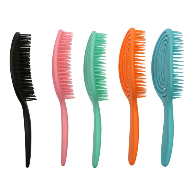 High Quality egg anti-static plastic extension shampoo detangling hair brush comb detangler brush