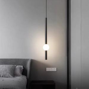 モダンミニマリストデザイナー長ベッドサイドペンダントライトシンプルクリエイティブ水平垂直コンビネーションミドル用シャンデリア - Product Image 6