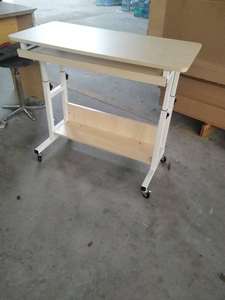 שולחן מחשב נייד מעץ, שולחן מחשב עם שולחן כתיבה סטודנט מתכוונן שולחן מחקר תלמיד בית - Product Image 6